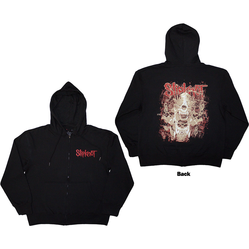 Slipknot - Skull Teeth Zip hoodie - Black